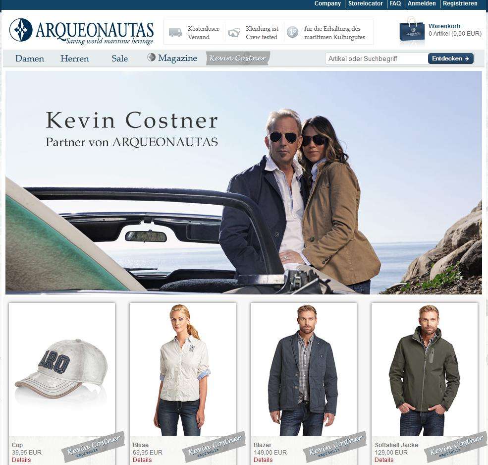 Ehemaliger Onlineshop für Maritime Mode