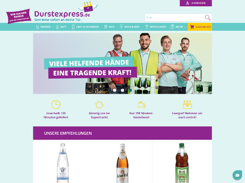 Durstexpress - Getränke- & Lebensmittel Lieferdienst