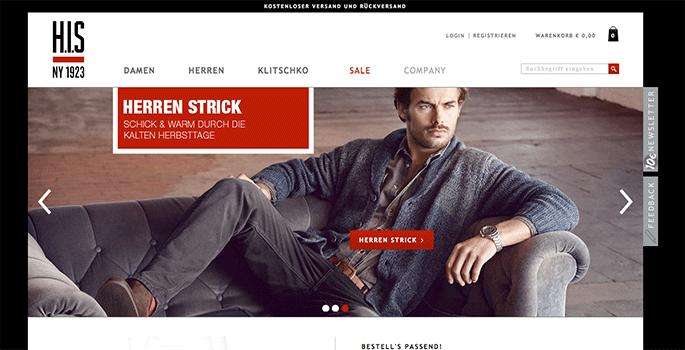 H.I.S Onlineshop für stylische Mode